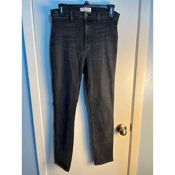 Reformation Jeans Size 31 Washed Black May High & Skinny Grunge Skater - Picture 1 of 9